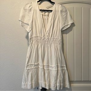 Anthropologie Linen Somerset Mini Dress